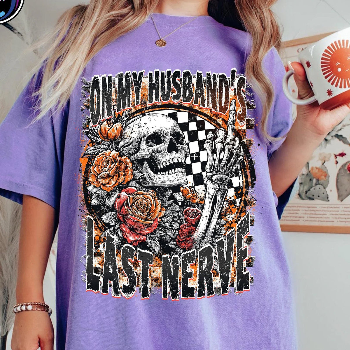 On My Husband's Last Nerve Graphic Tee product image 1