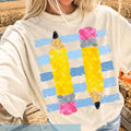 Pencil Stripes Graphic Tee product image 1