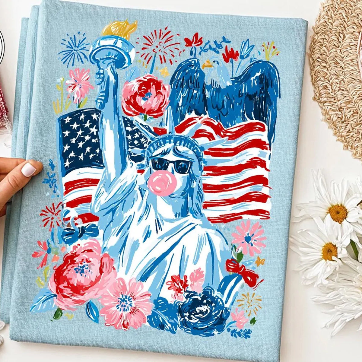 Boujee Lady Liberty Graphic Tee product image 1