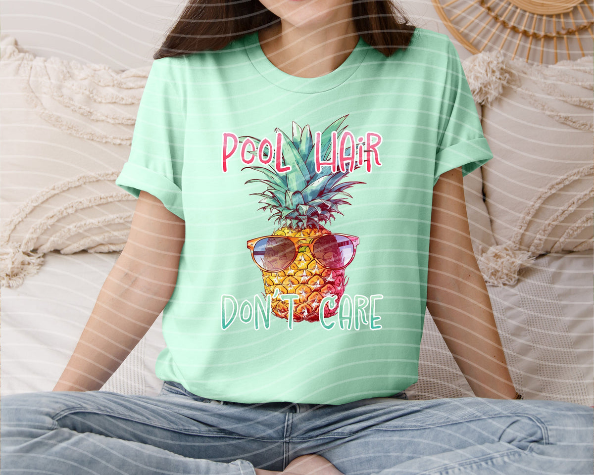 Pool Hair Don't Care Graphic Tee product image 1