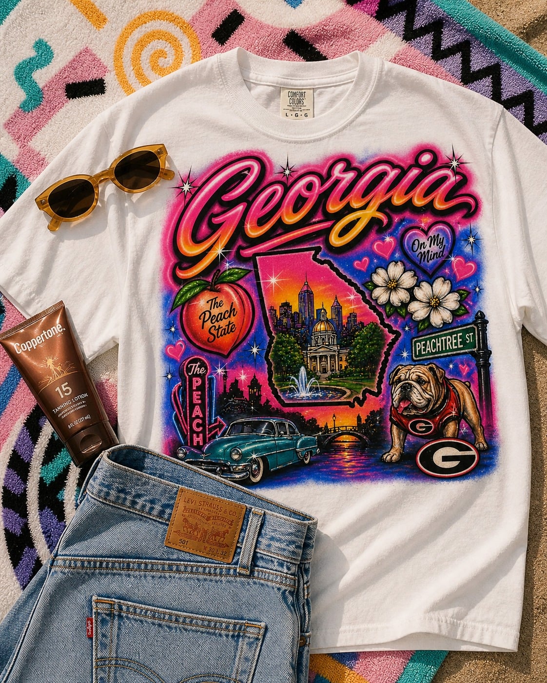 Georgia Airbrush Graphic Tee product image 1