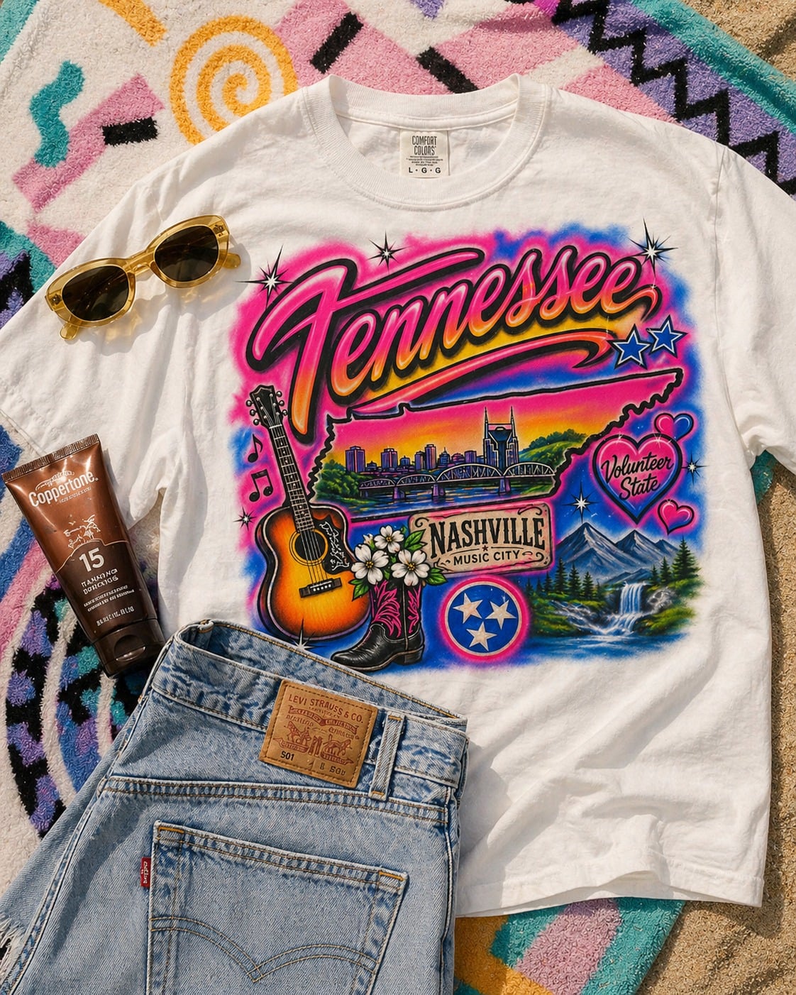 Tennessee Airbrush Graphic Tee product image 1