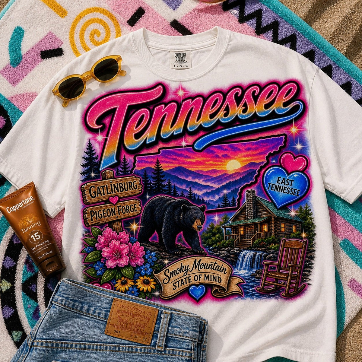 Tennessee Airbrush Graphic Tee product image 1