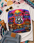 Cruisin the Route 66 Airbrush Graphic Tee product image 1