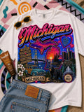 Michigan Airbrush Graphic Tee product image 1