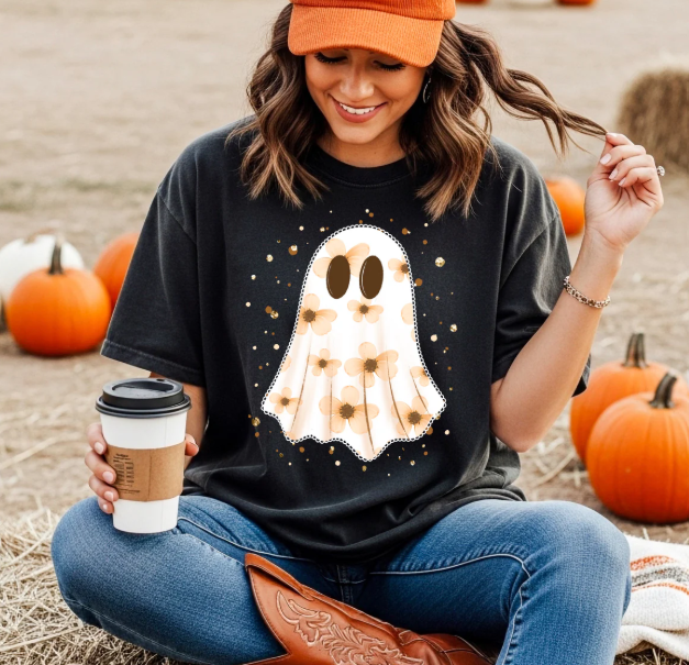 Floral Ghost Graphic Tee product image 1