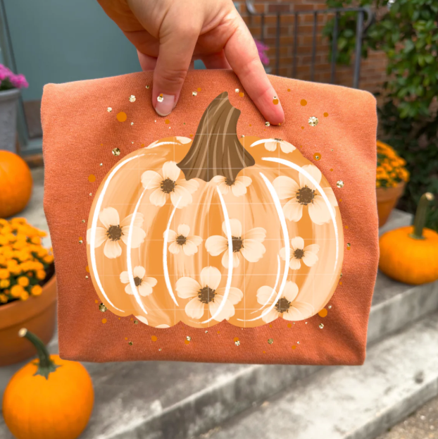 Floral Pumpkin Graphic Tee product image 1