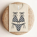 Checkered Bikini Graphic Tee product image 1