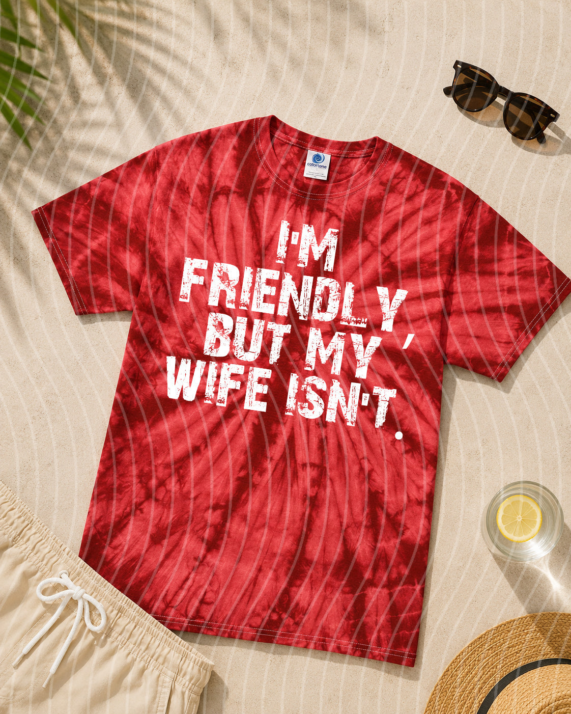 I'm Friendly But My Wife Isn't Graphic Tee product image 1
