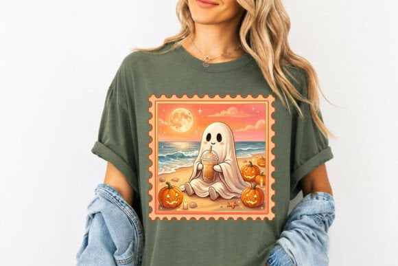 Summer Ghost Stamp Graphic Tee product image 2