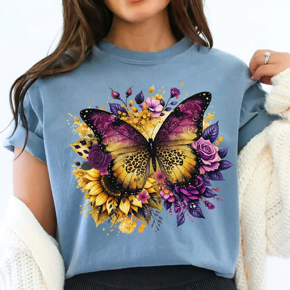 Floral Butterfly Graphic Tee product image 1