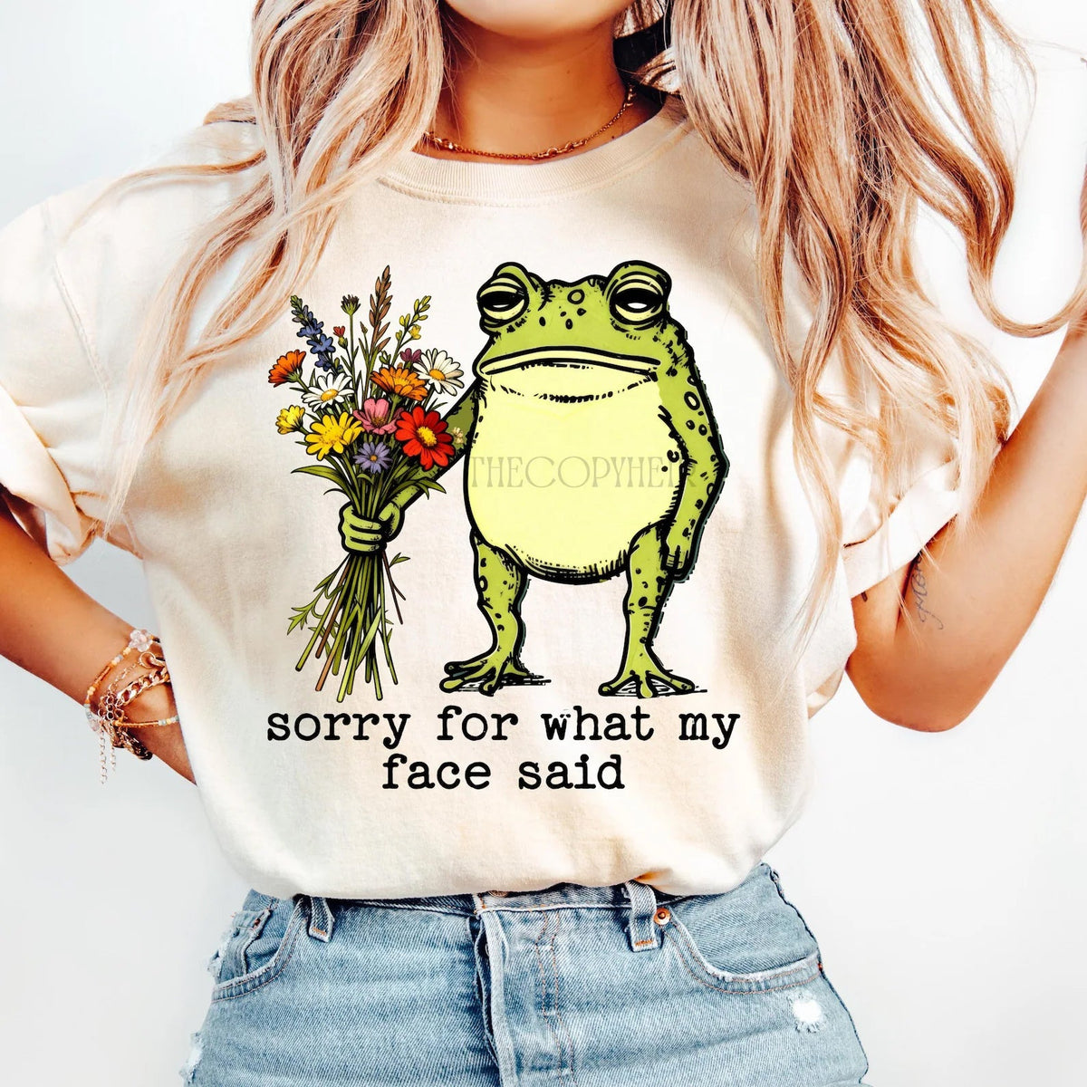 Sorry for What My Face Said Graphic Tee product image 1