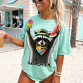 Summer Raccoon Graphic Tee product image 1