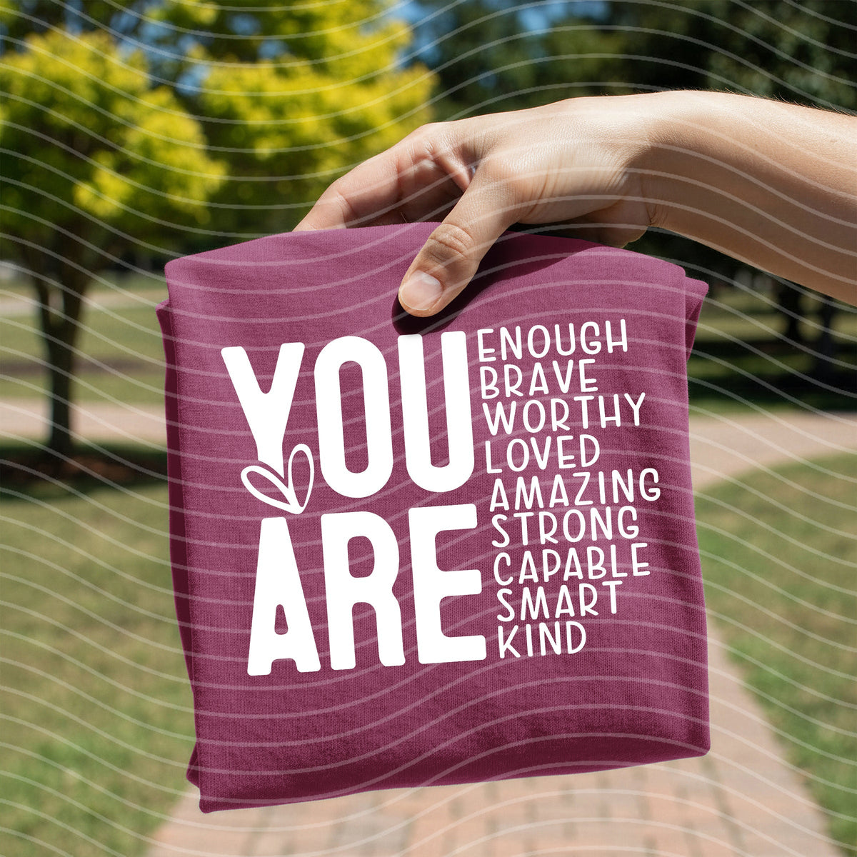 You are Enough Graphic Tee product image 1
