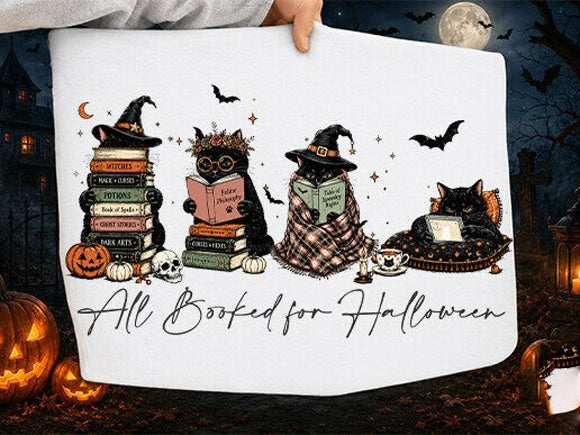 All Booked for Halloween Graphic Tee product image 1
