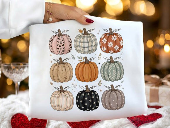 Patterned Pumpkins Graphic Tee product image 1