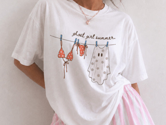 Ghost Girl Summer Graphic Tee product image 1