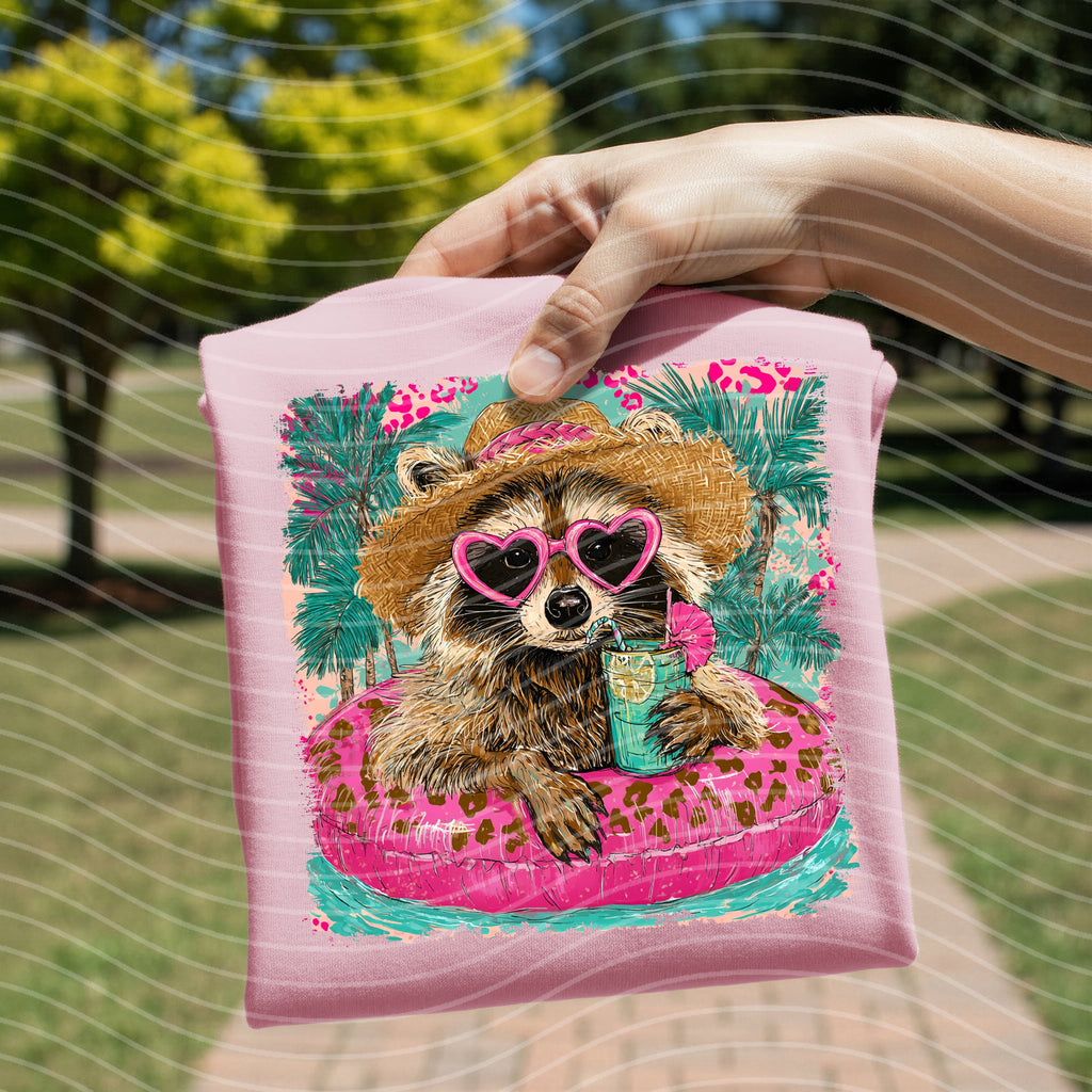 Summer Raccoon Graphic Tee product image 2