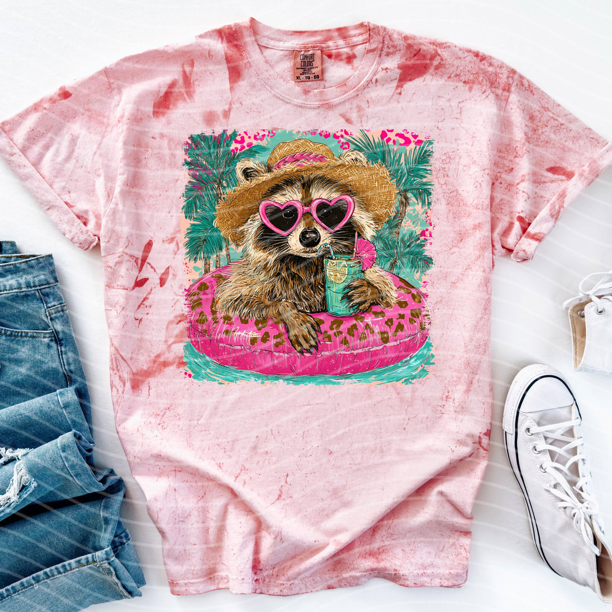 Summer Raccoon Graphic Tee product image 1
