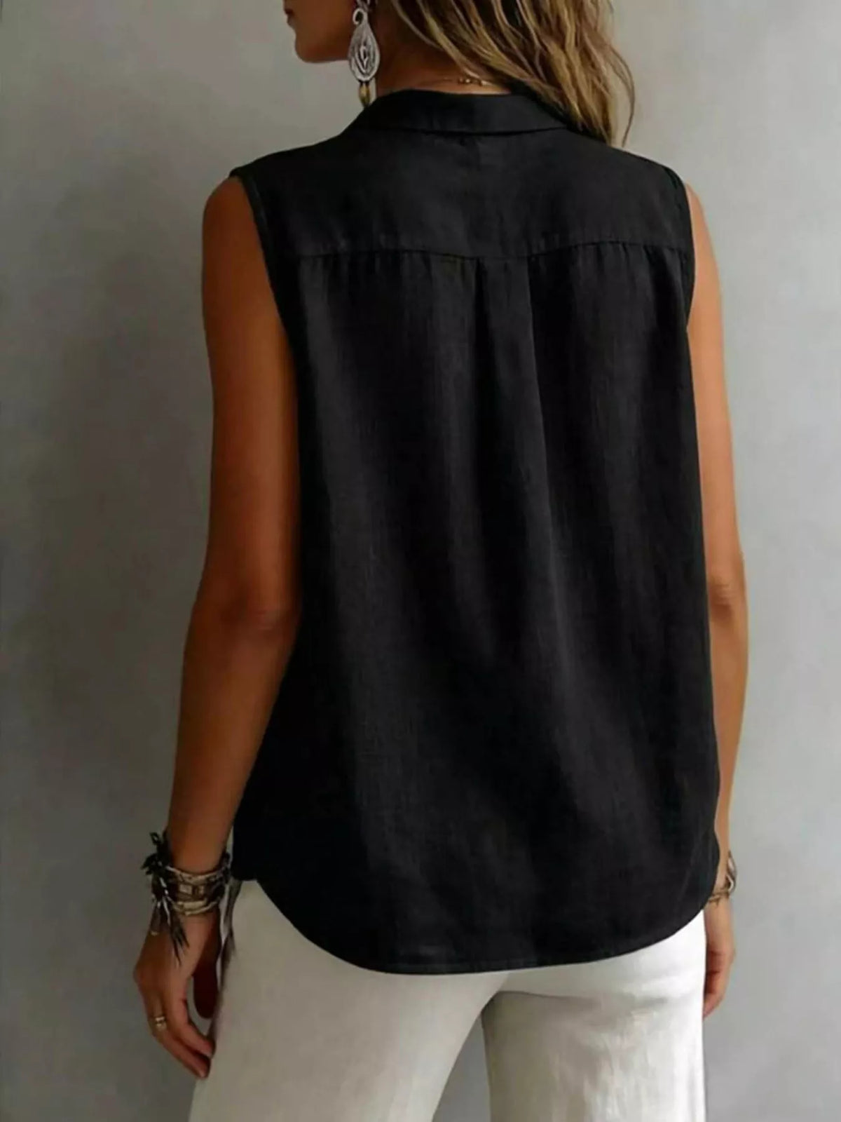 Sleeveless Button-Down Shirt product image 10