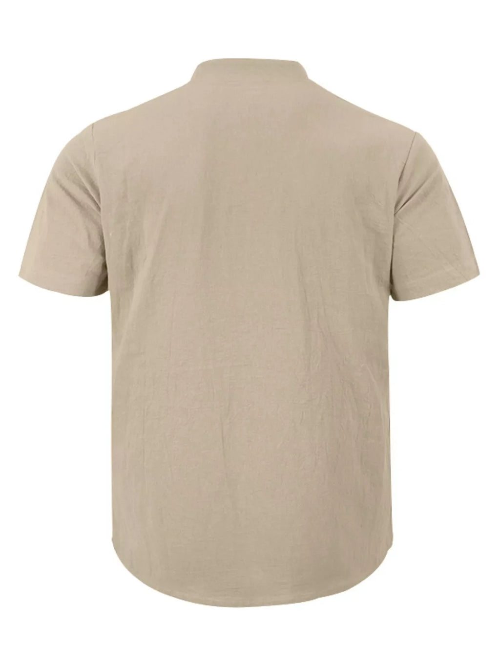 Men's Full Size Casual Linen Blend Short Sleeve Shirt Plus product image 4
