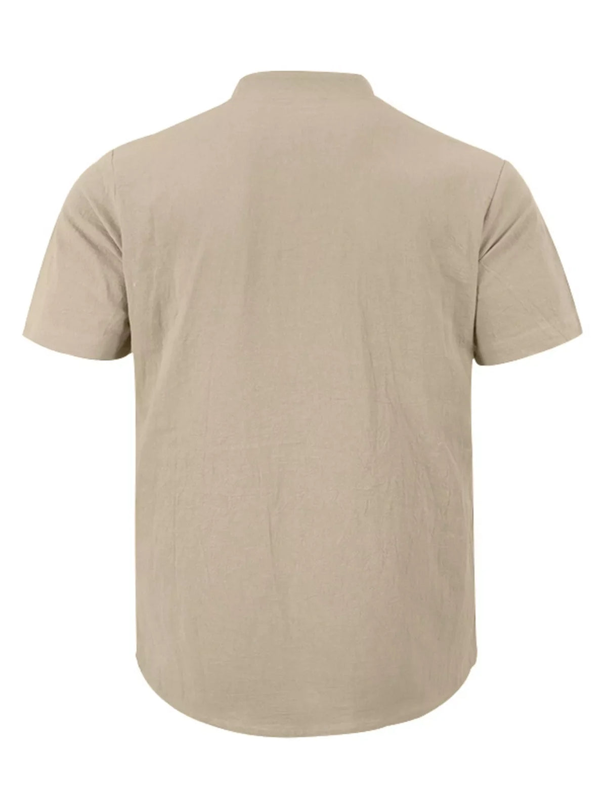 Men's Full Size Casual Linen Blend Short Sleeve Shirt Plus product image 4