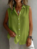 Sleeveless Button-Down Shirt product image 1