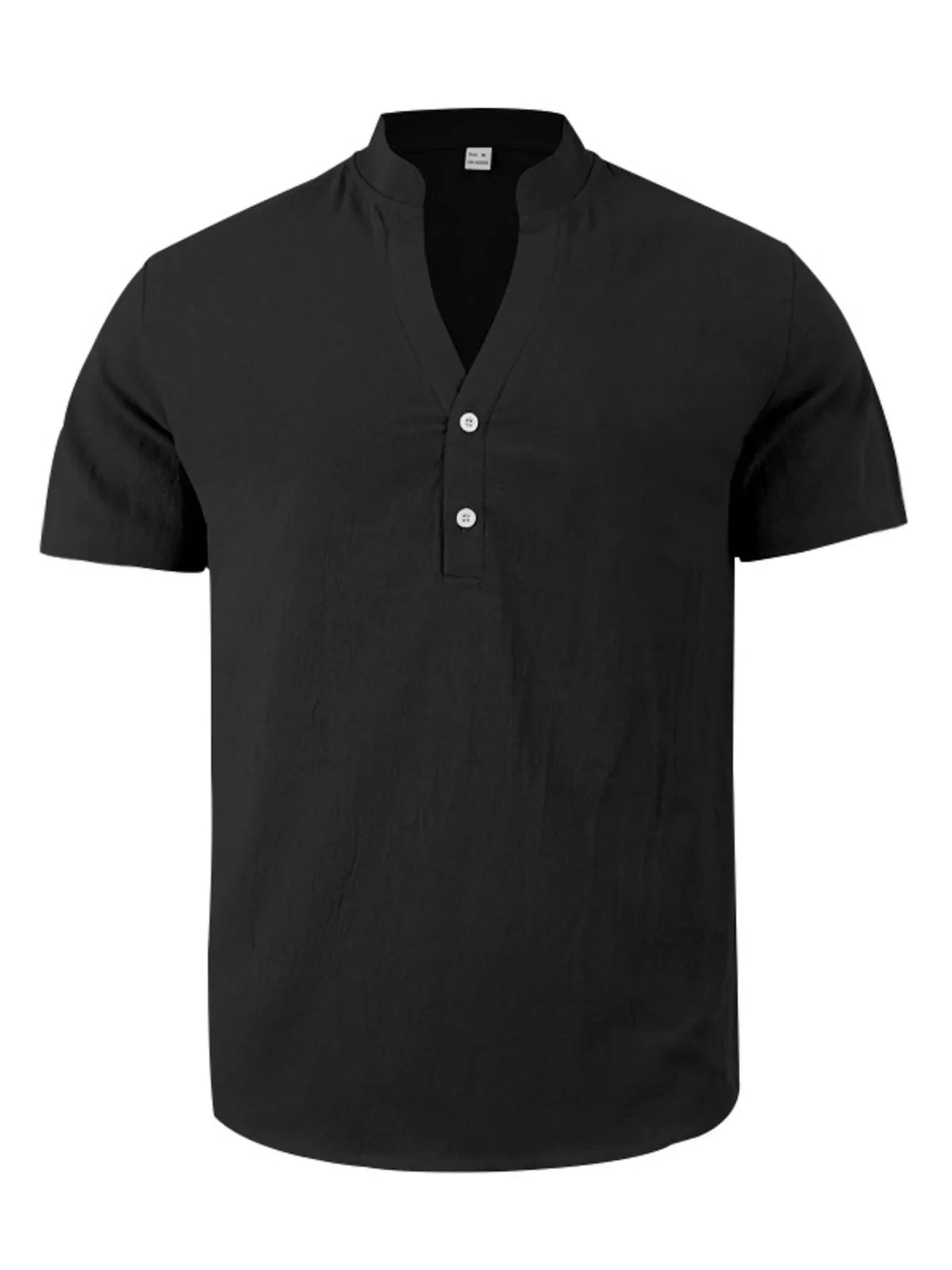 Men's Full Size Casual Linen Blend Short Sleeve Shirt Plus product image 7
