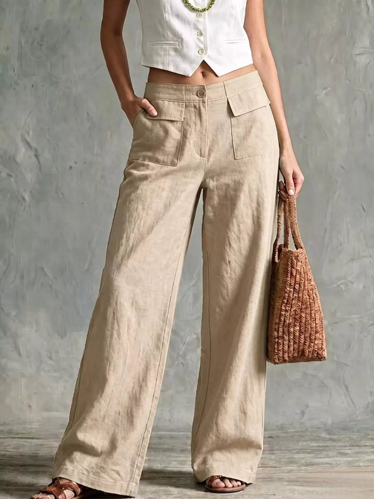 Full Size Wide Leg Pants Plus product image 9