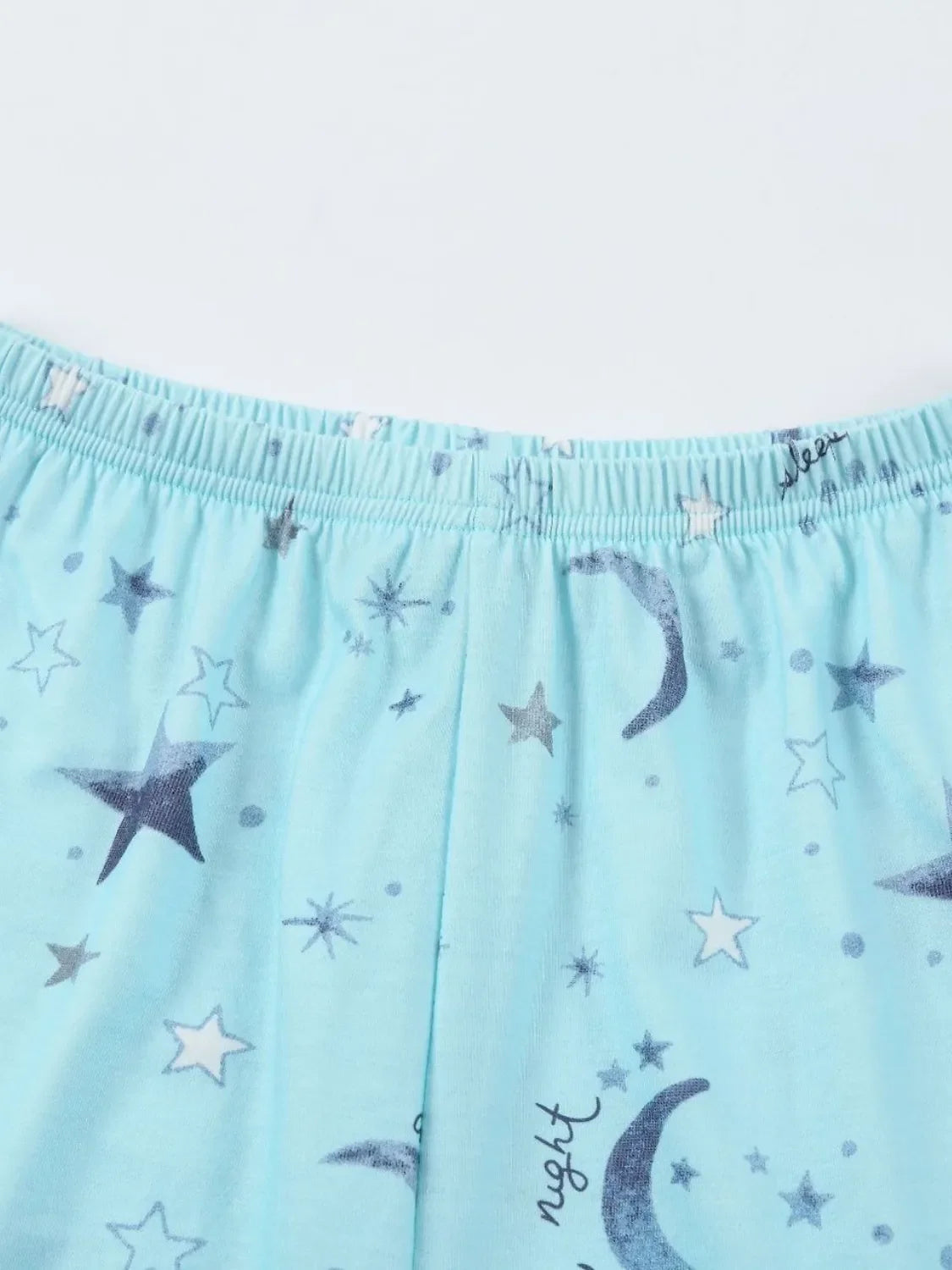 Printed Round Neck Top and Shorts Lounge Set product image 21