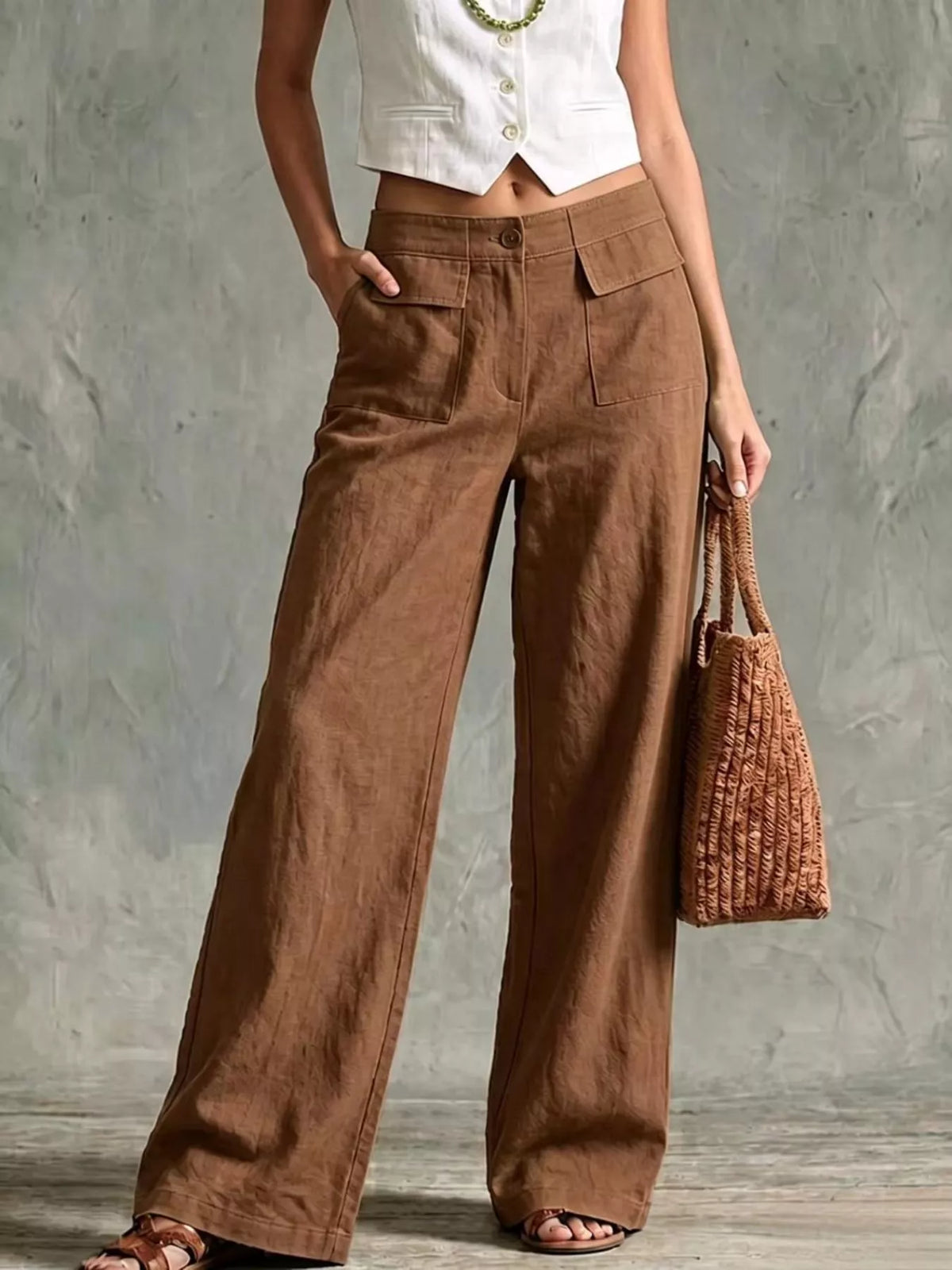 Full Size Wide Leg Pants Plus product image 15