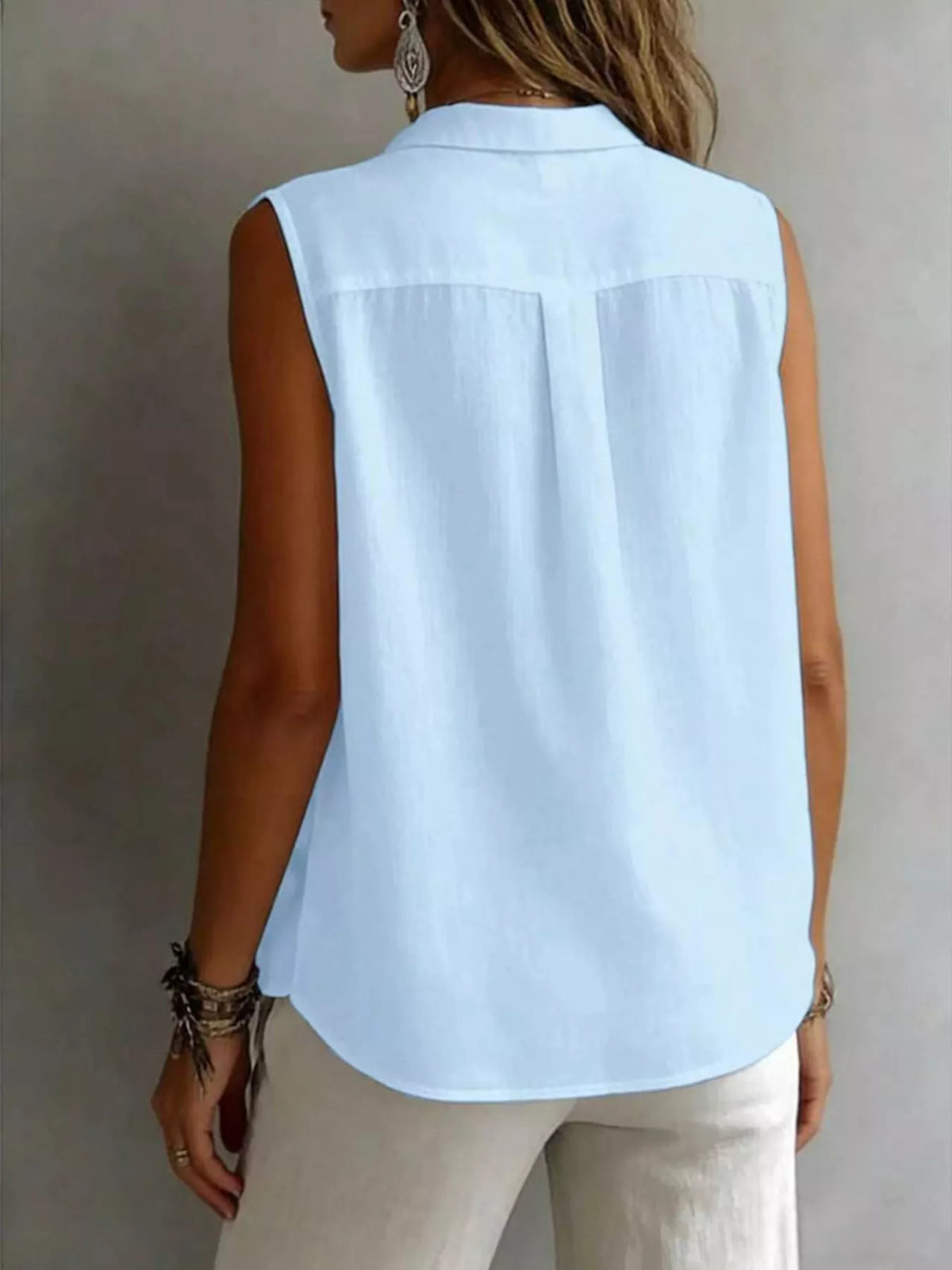 Sleeveless Button-Down Shirt product image 5