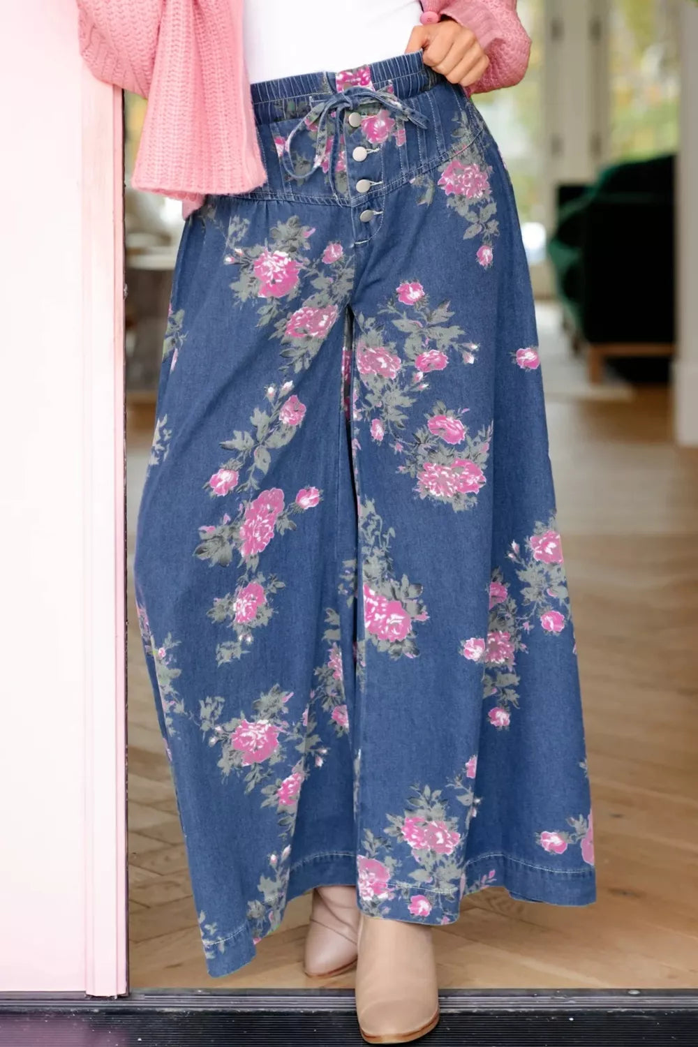 Floral Wide Leg Jeans product image 2