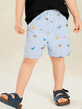 Children's Dinosaur Print Elastic Waist Shorts product image 1
