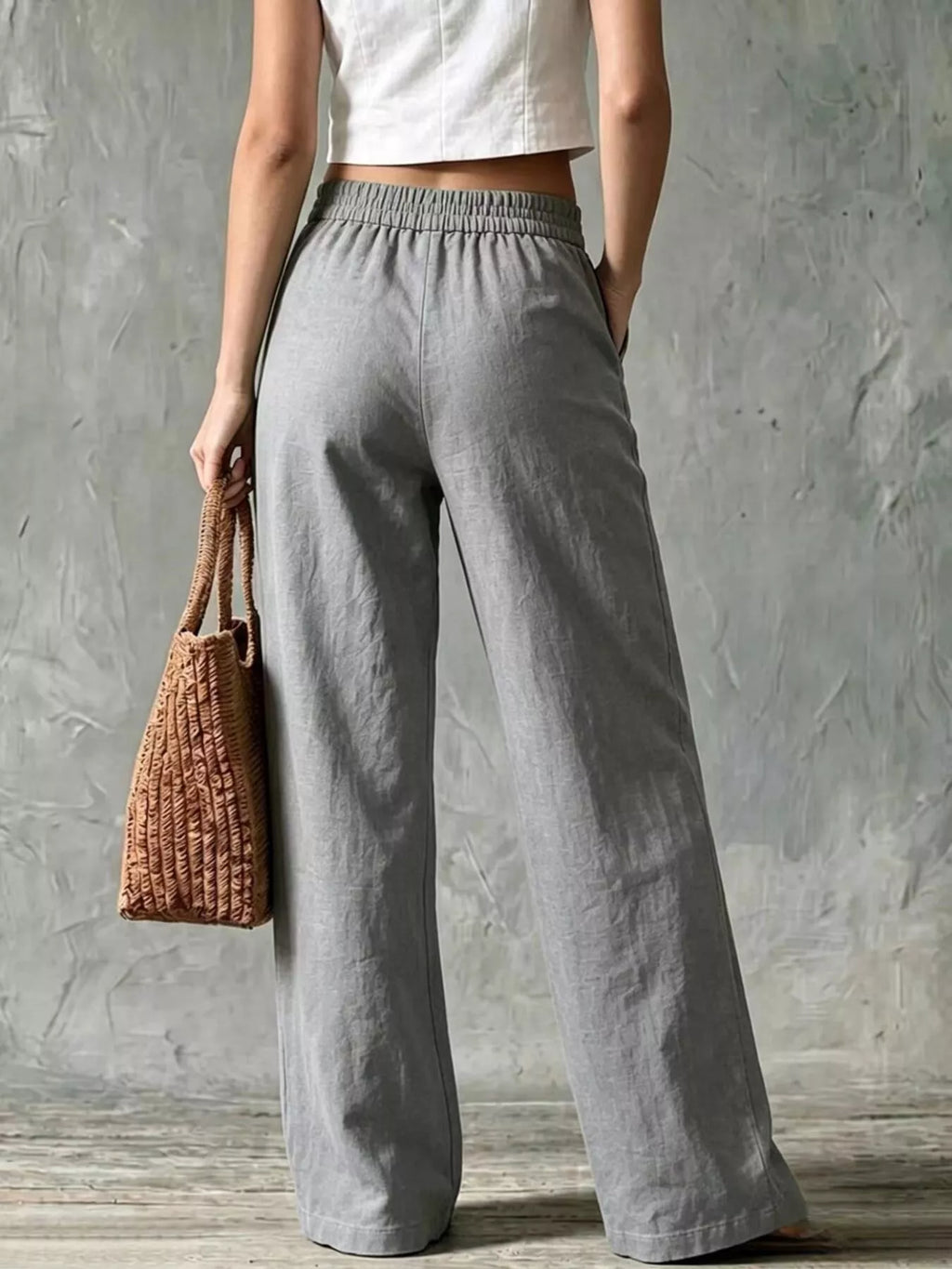 Full Size Wide Leg Pants Plus product image 6