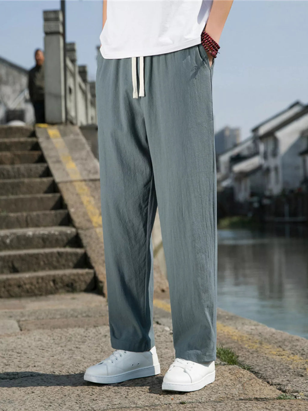 Men's Plus Size Loose Fit Drawstring Casual Pants product image 1