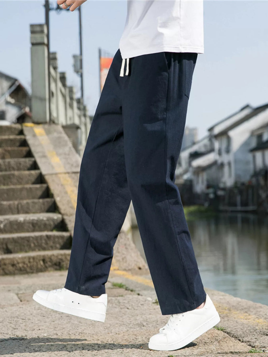 Men's Plus Size Loose Fit Drawstring Casual Pants product image 12