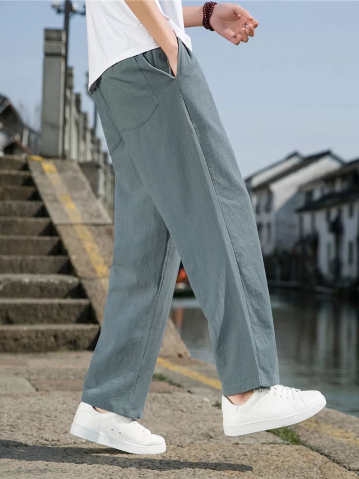 Men's Plus Size Loose Fit Drawstring Casual Pants product image 2
