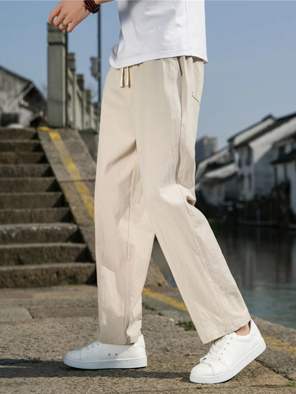 Men's Plus Size Loose Fit Drawstring Casual Pants product image 9