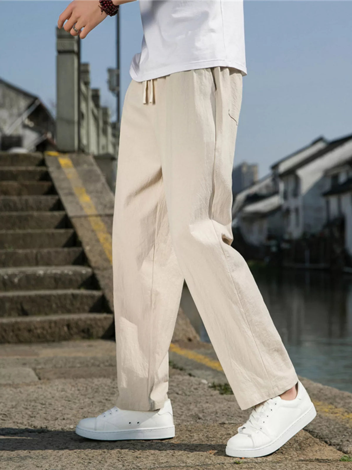 Men's Plus Size Loose Fit Drawstring Casual Pants product image 9