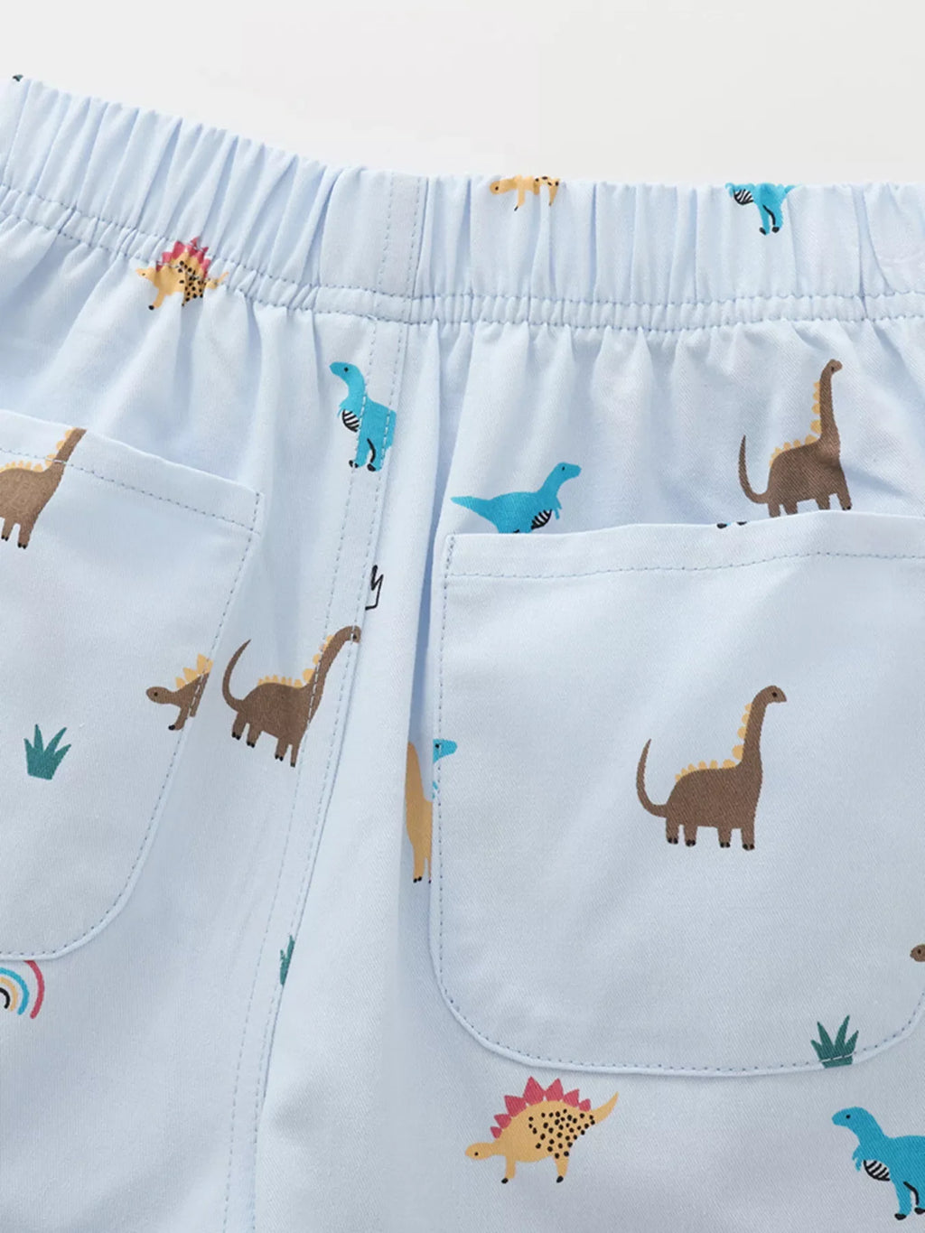Children's Dinosaur Print Elastic Waist Shorts product image 4