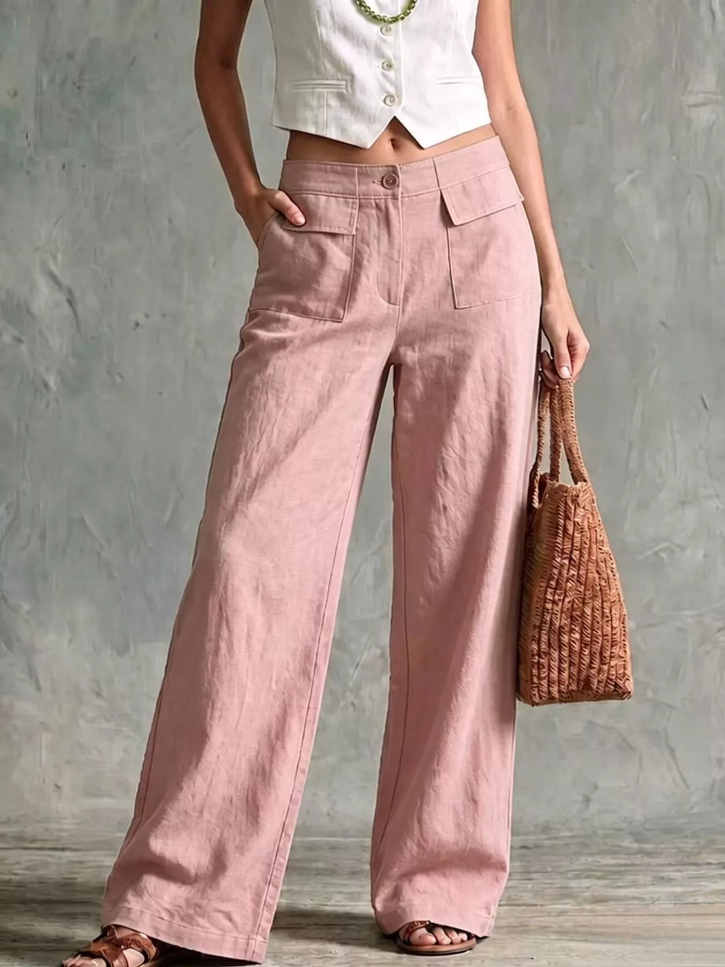 Full Size Wide Leg Pants Plus product image 3