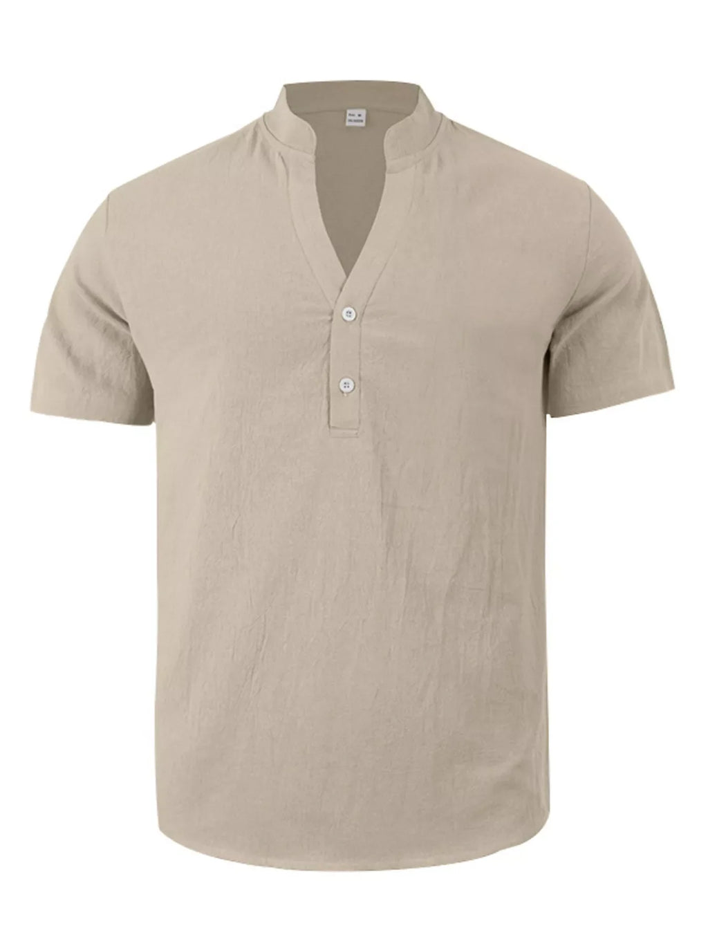 Men's Full Size Casual Linen Blend Short Sleeve Shirt Plus product image 3