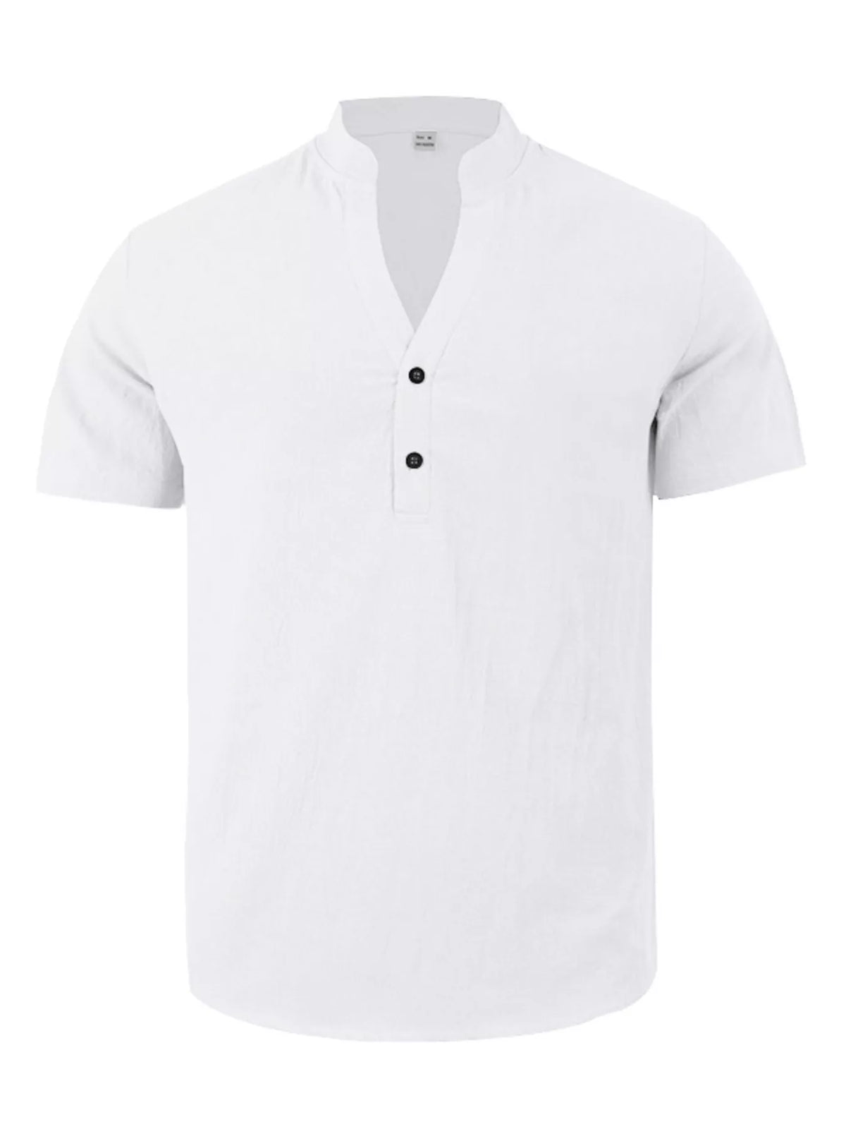 Men's Full Size Casual Linen Blend Short Sleeve Shirt Plus product image 11