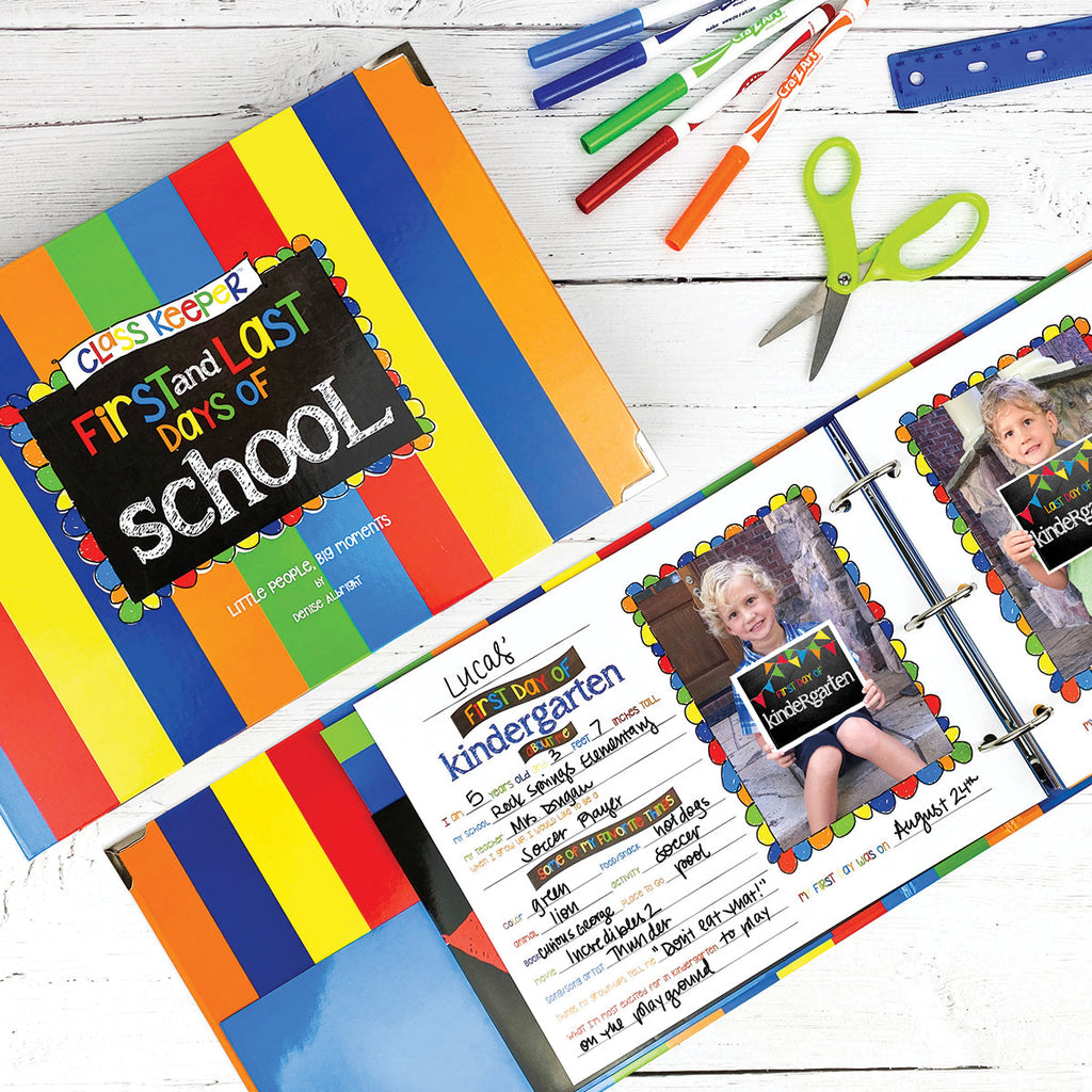 Mom Must-Have School Keepsake Kit | Class Keeper®, Photo Prop Deck & School Stickers | BONUS! App Membership + BONUS! Earn & Learn® Chore Chart Pad | (4) Styles
