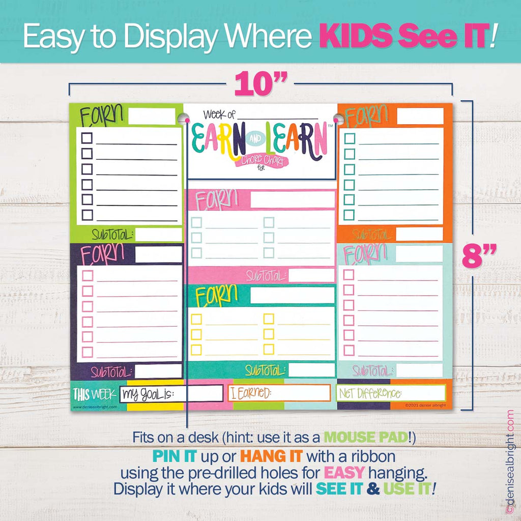 Mom Must-Have School Keepsake Kit | Class Keeper®, Photo Prop Deck & School Stickers | BONUS! App Membership + BONUS! Earn & Learn® Chore Chart Pad | (4) Styles