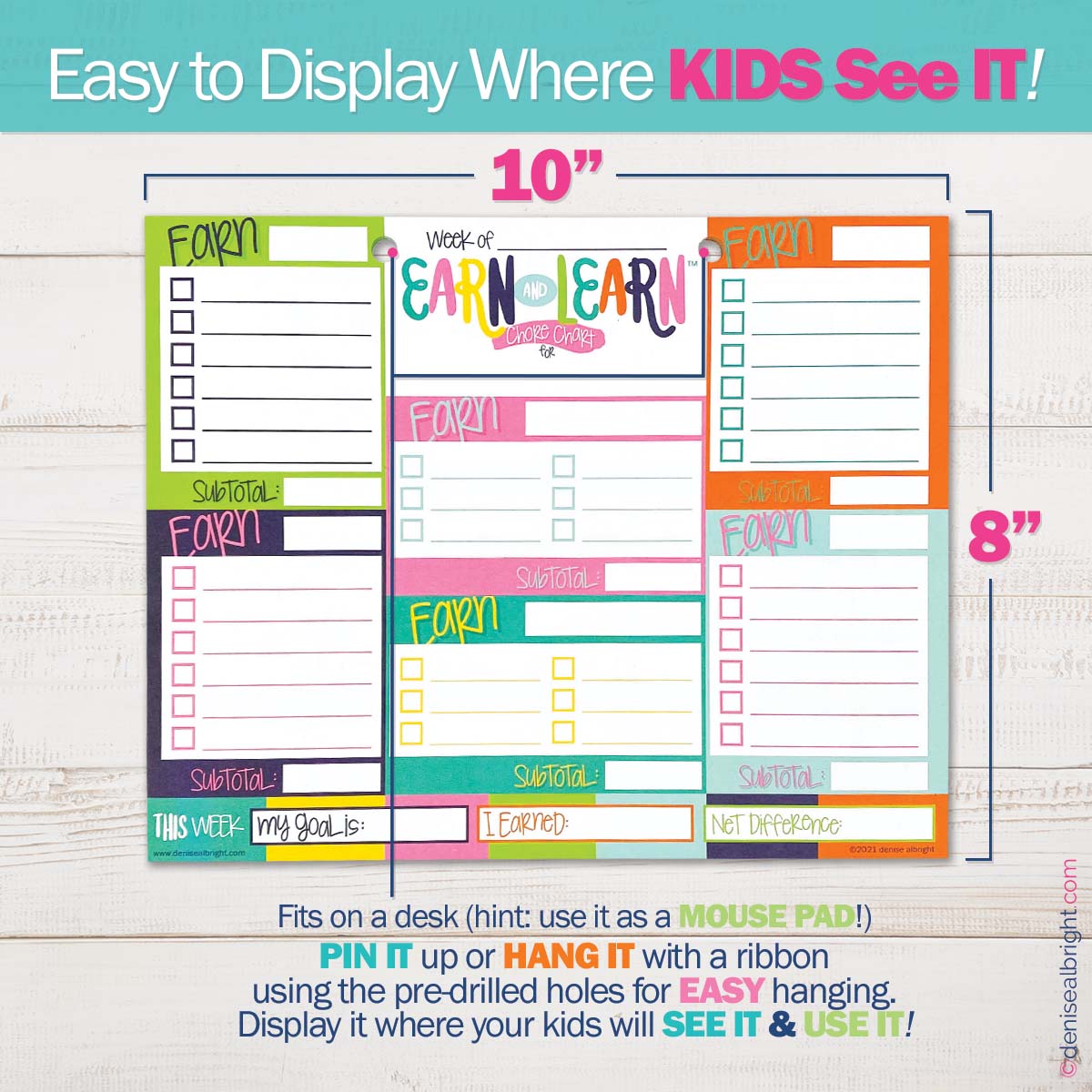 Mom Must-Have School Keepsake Kit | Class Keeper®, Photo Prop Deck & School Stickers | BONUS! App Membership + BONUS! Earn & Learn® Chore Chart Pad | (4) Styles