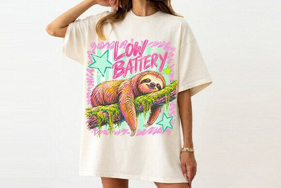 Low Battery Graphic Tee product image 2