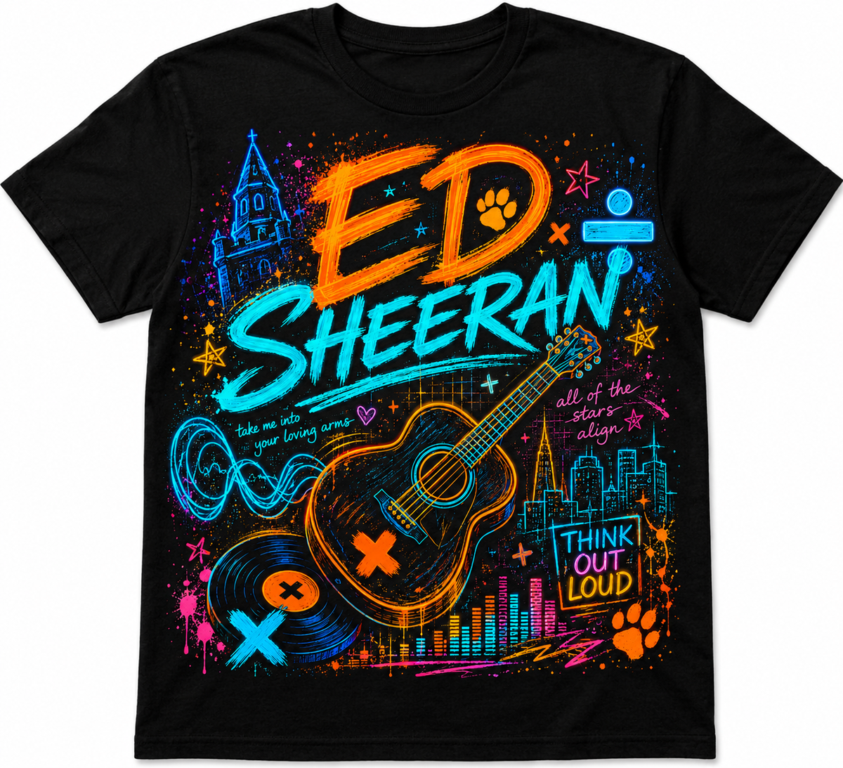 Ed Sheeran Neon Graphic Tee product image 1
