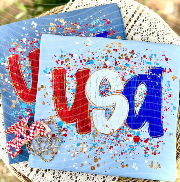 USA Splatter Graphic Tee product image 1